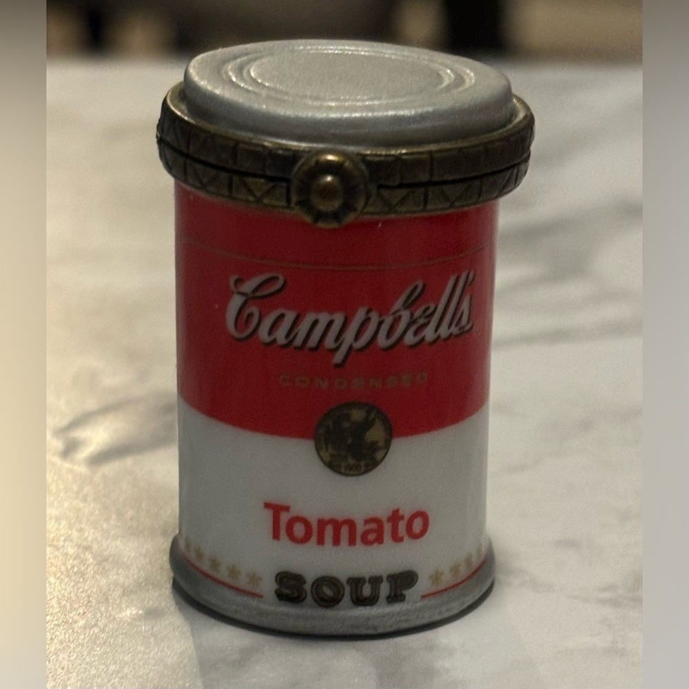 Campbell's Tomato Soup with Grilled Cheese Sandwich Trinket Porcelain